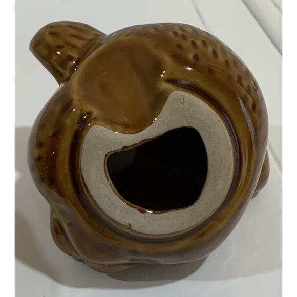 Vintage Ceramic Brown Teddy Bear Honey Pot Jar Made in Taiwan W/Dipstick - Picture 7 of 10